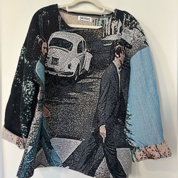Vetted Tapestry Beatles “Abbey Road” Sweater O/S - Picture 1 of 7
